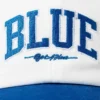 Gorra de béisbol con logotipo azul