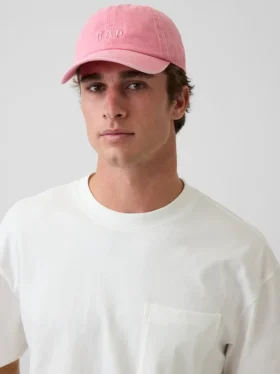 Gorra de béisbol con logotipo lavado