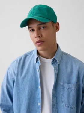 Gorra de béisbol con logotipo lavado