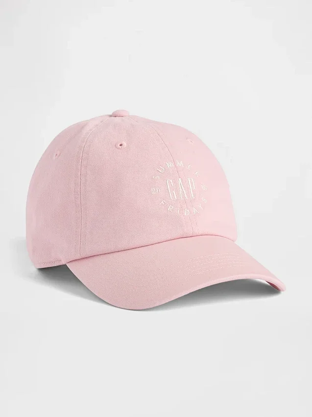 Gorra de béisbol de algodón orgánico con logotipo de GAP × Summer Fridays