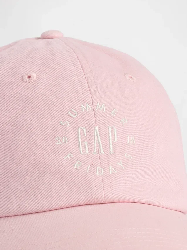 Gorra de béisbol de algodón orgánico con logotipo de GAP × Summer Fridays