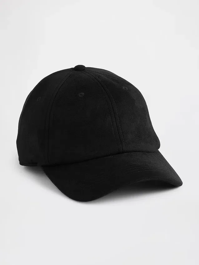 Gorra de béisbol de gamuza vegana