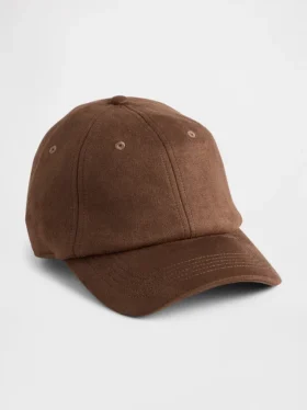 Gorra de béisbol de gamuza vegana