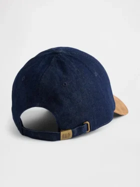 Gorra de béisbol de mezclilla y pana