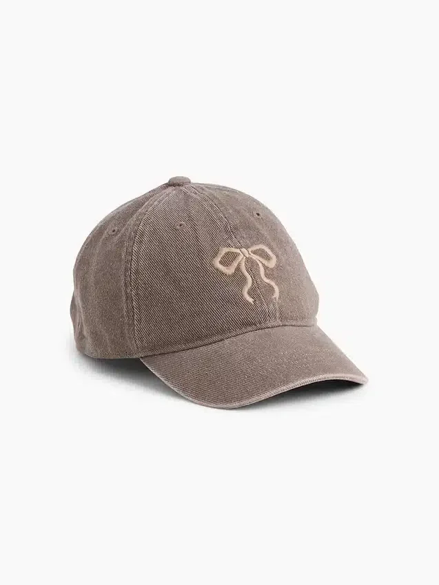 Gorra de béisbol infantil de mezclilla con moño
