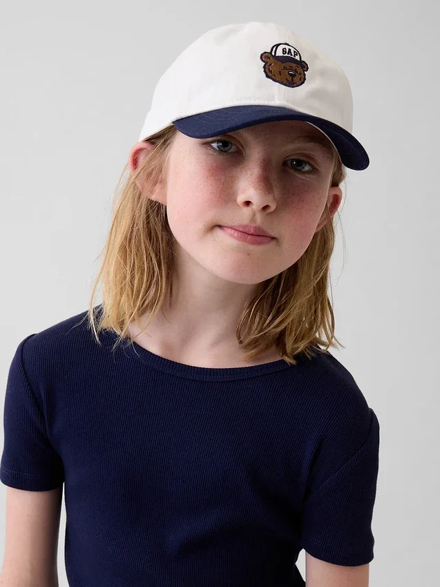 Gorra de béisbol para niños con el logotipo del oso Brannan