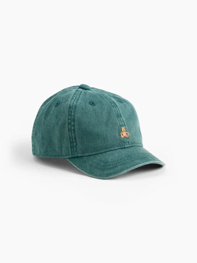 Gorra de béisbol para niños pequeños con el oso Brannan teñida sobre teñido