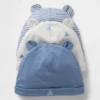 Gorro de algodón orgánico «Baby First Favorites» (paquete de 3)