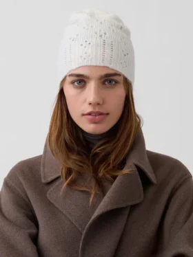 Gorro de punto Pointelle
