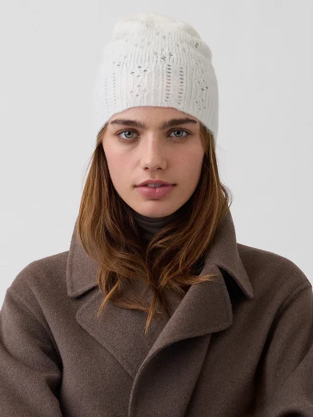 Gorro de punto Pointelle