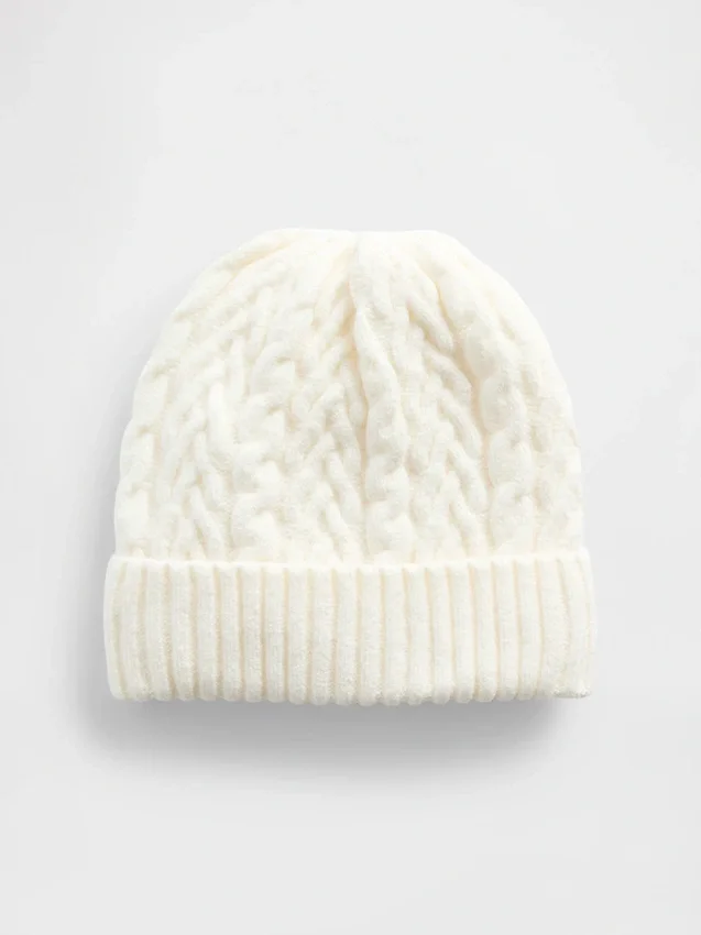 Gorro de punto trenzado CashSoft