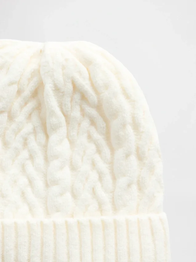 Gorro de punto trenzado CashSoft