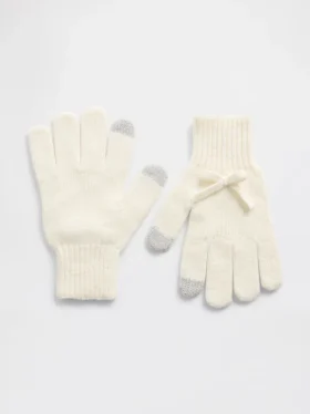 Guantes infantiles CashSoft con moño