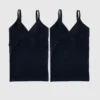 Ingrid e Isabel Basics: Camiseta sin costuras cruzada para lactancia premamá, paquete de 2