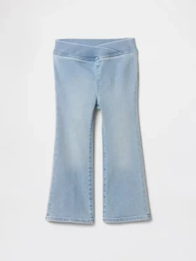 Jeggings acampanados de mezclilla para bebés y niños