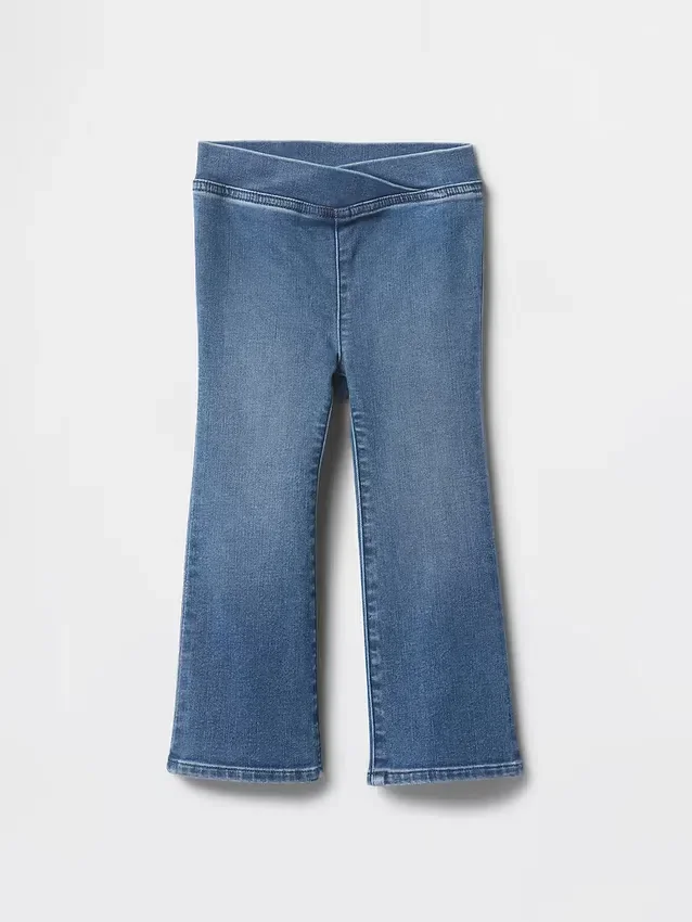 Jeggings acampanados de mezclilla para bebés y niños