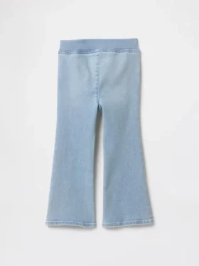 Jeggings acampanados de mezclilla para bebés y niños