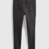Jeggings de talle alto y efecto desgastado para niños