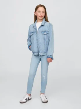 Jeggings de talle medio para niños, sin cordón