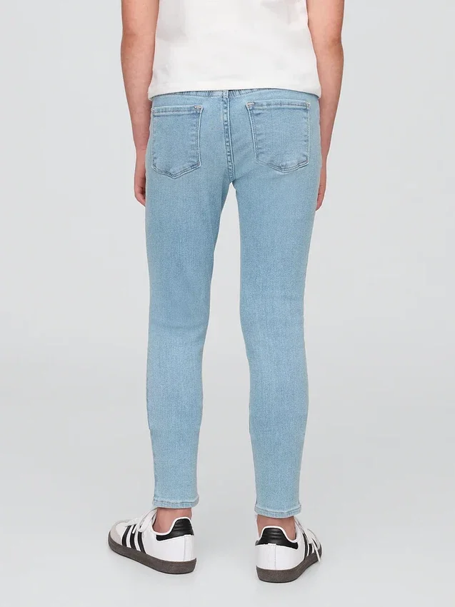 Jeggings de talle medio para niños, sin cordón