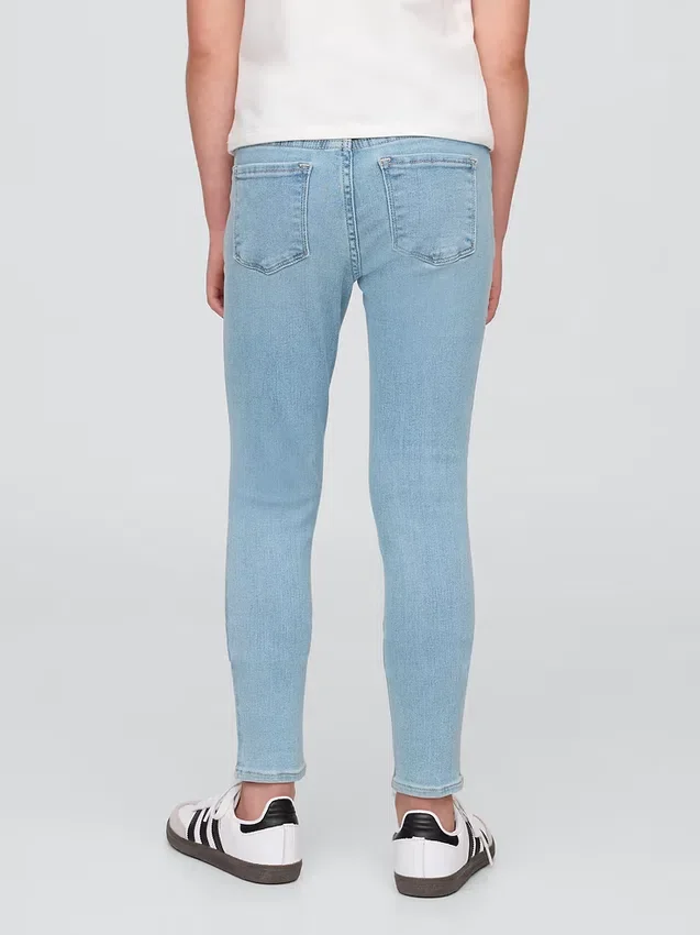Jeggings de talle medio para niños, sin cordón
