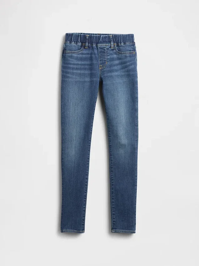 Jeggings de talle medio para niños, sin cordón
