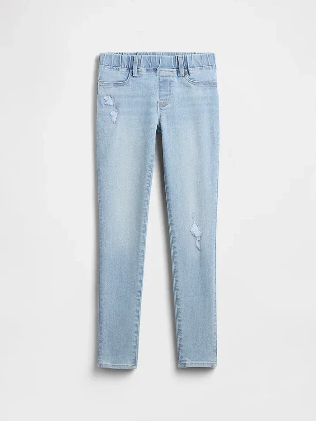 Jeggings de talle medio para niños, sin cordón