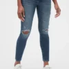 Jeggings premamá con efecto desgastado y panel completo «Favorite»