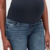 Jeggings premamá con efecto desgastado y panel completo «Favorite»