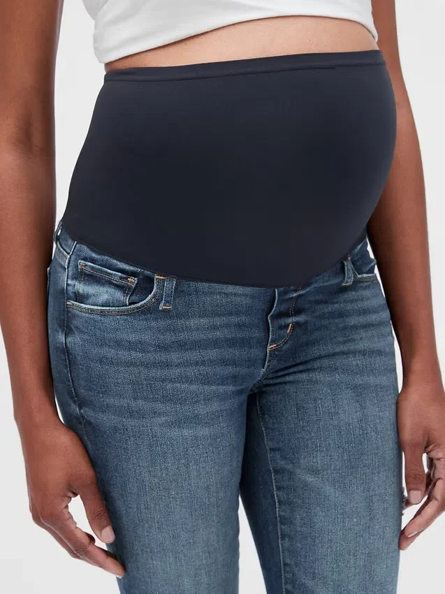 Jeggings premamá con efecto desgastado y panel completo «Favorite»