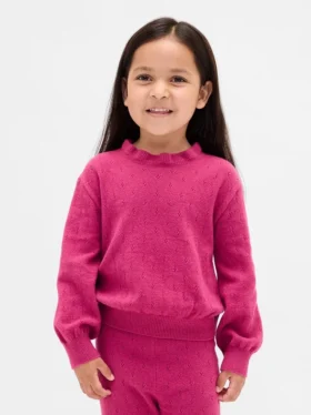 Jerséu CashSoft con punto calado para bebés y niños pequeños