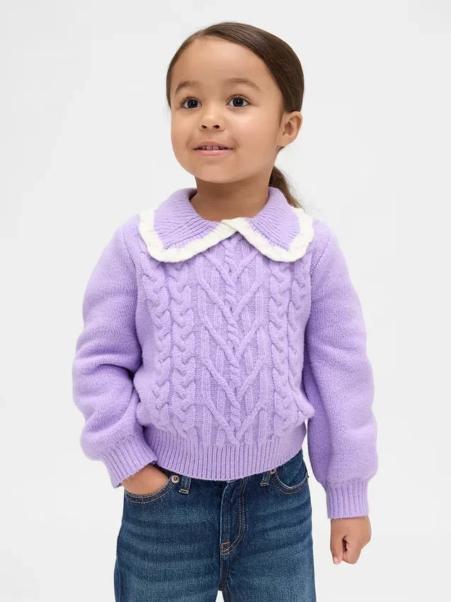 Jerséu con cuello CashSoft para bebés y niños pequeños