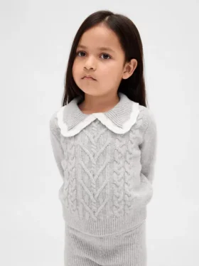 Jerséu con cuello CashSoft para bebés y niños pequeños