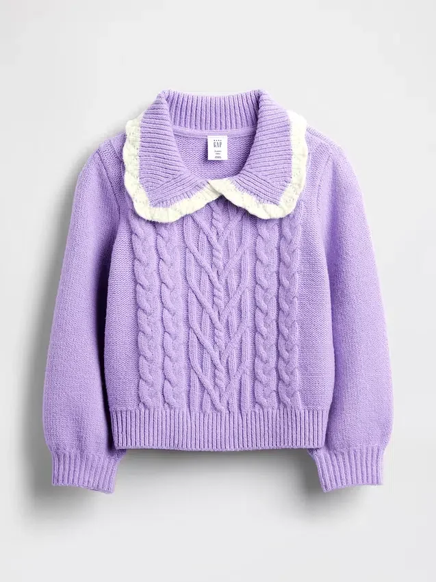 Jerséu con cuello CashSoft para bebés y niños pequeños
