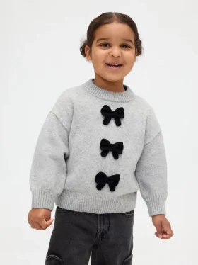 Jerséu con moño CashSoft para bebés y niños pequeños