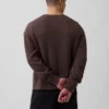 Jerséu corto de cuello redondo de corte holgado