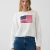 Jerséu corto oversize estilo americano 100 % algodón