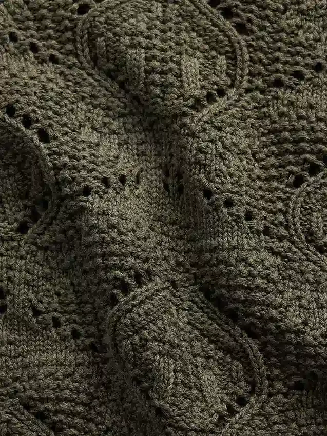 Jerséu de crochet 100 % algodón