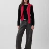 Jerséu de cuello alto 100 % algodón