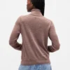 Jerséu de cuello alto 100 % lana merino