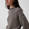 Jerséu de cuello alto oversize 100 % algodón