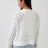 Jerséu de cuello redondo oversize de ganchillo para niños