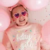 Jerséu de punto con chispas «Sweet Wink Birthday Girl» para niña