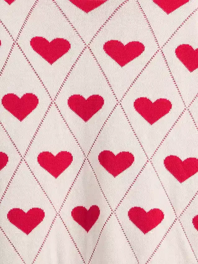 Jerséu infantil de cuello redondo con estampado gráfico y corte holgado