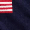 Jerséu infantil de ganchillo oversize con motivos americanos