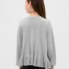 Jerséu infantil holgado con peplum