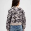 Jerséu infantil holgado de cuello redondo