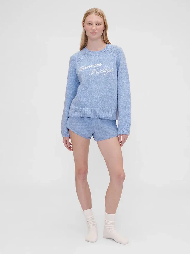 Jerséu oversize com logo de GAP × Summer Fridays