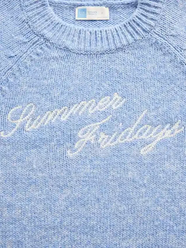 Jerséu oversize com logo de GAP × Summer Fridays