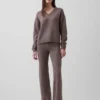 Jerséu oversize con cuello en V CashSoft
